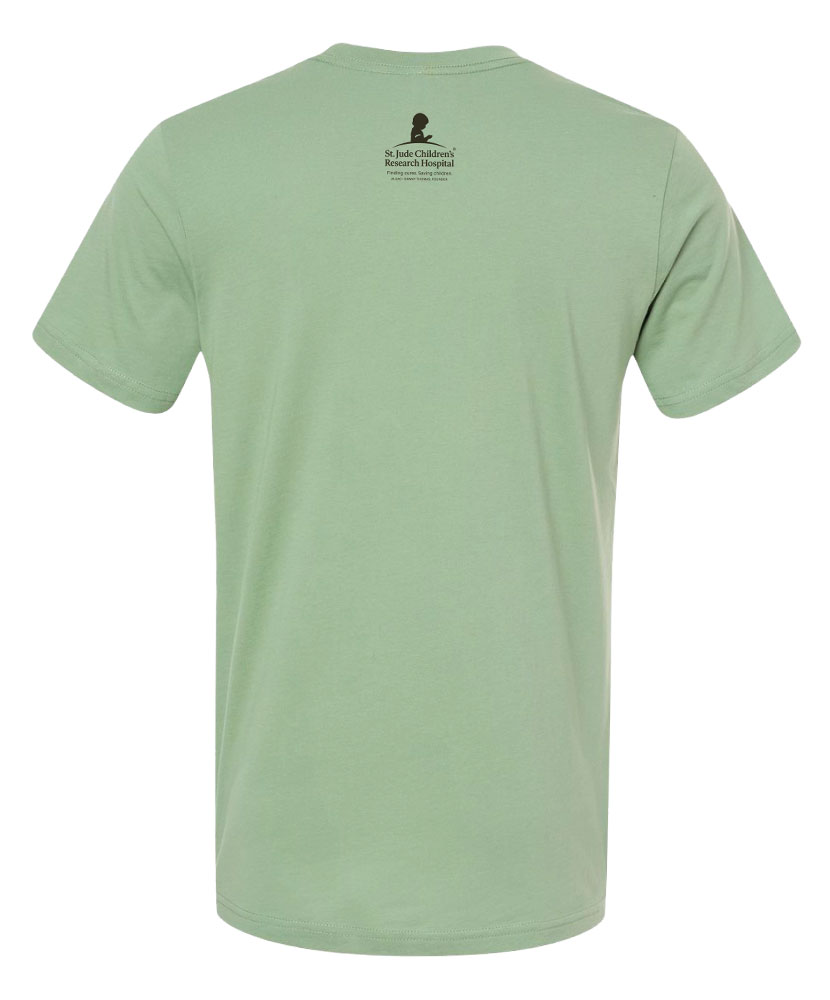 St. Jude Sage Green Script Unisex T-Shirt